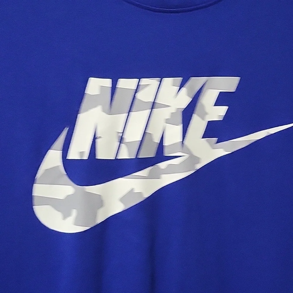 Nike Mens Dri-Fit Blue Short Sleeve Tee Large